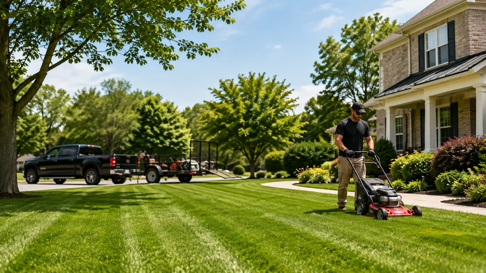 Professional residential lawn care