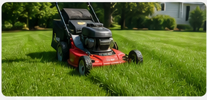 Routine lawn mowing