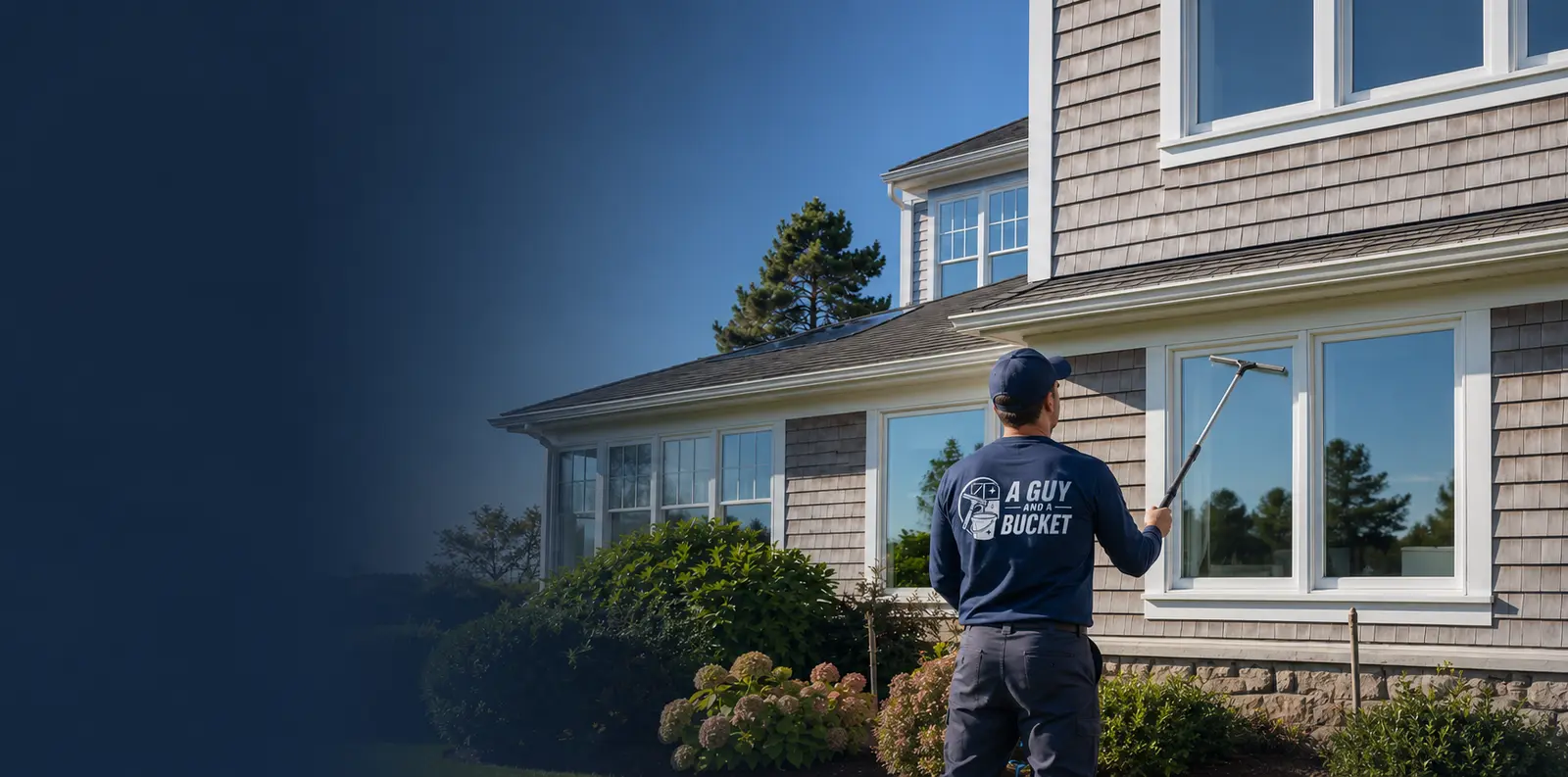 Traditional residential window cleaning